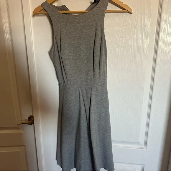silver dress white house black market Womens White House Black Market Gray Silver Fall Winter Glitter Dress Size  Large